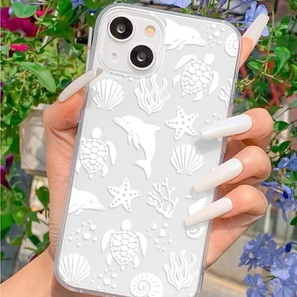 ⚠️Clearance iPhone 15/Pro/Pro Max Cute Dolphins Phone Case - Picture 2 of 3